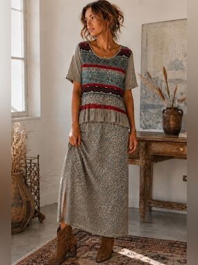 Vintage Sears Boho Maxi Dress  nwt | Size 16
